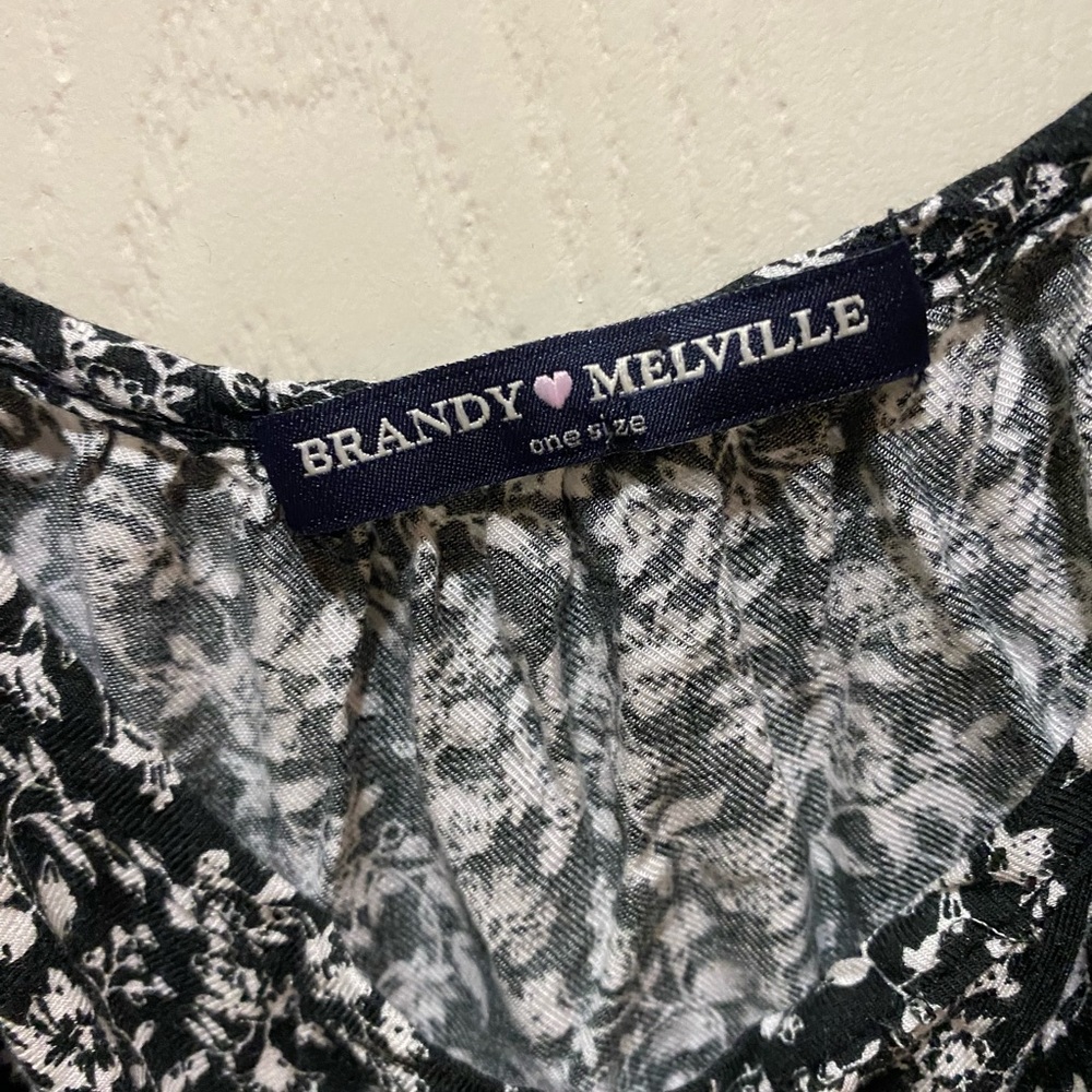 Brandy Melville black and white floral sundress